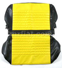 Cargar imagen en el visor de la galería, Fiat 500 Anatomical Yellow Seat Covers Upholstery Fiat