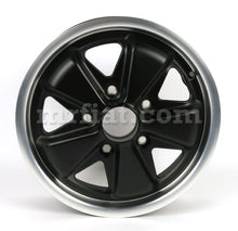 Load image into Gallery viewer, Porsche 911 912 Fuchs Wheel Matte Black Silver 4.5 x 15 Reproduction Rims Porsche