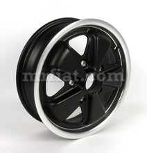 Load image into Gallery viewer, Porsche 911 912 Fuchs Wheel Matte Black Silver 4.5 x 15 Reproduction Rims Porsche