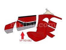 Load image into Gallery viewer, Volvo P1800 Red Silver Lower Door Panel Set 1961-62 Doors Volvo