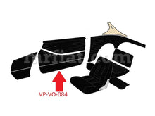 Load image into Gallery viewer, Volvo P1800 Black Lower Door Panel Set 1963 Doors Volvo