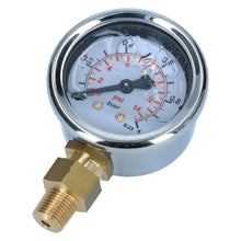 Cargar imagen en el visor de la galería, Volkswagen Beetle Fuel Pressure Gauge / Manometre 0-1 Bar 0-14 psi Filter King Fuel System Volkswagen