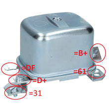 Cargar imagen en el visor de la galería, Volkswagen Beetle Regulator 6V 50A Mounting On Body Alternator Volkswagen