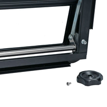 Load image into Gallery viewer, Volkswagen Bus Westfalia louvre window slidingdoor complete blackknob right