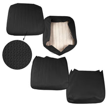 Load image into Gallery viewer, Volkswagen Bus Seat Cover Set Front Walkthrough Black Basket Weave Volkswagen
