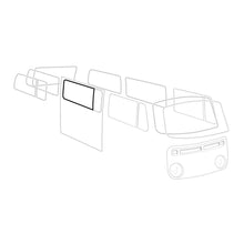 Load image into Gallery viewer, Volkswagen Bus Central Side Window Seal With Vent Wing 'Deluxe' (Alu Trim) Glass and Seals Volkswagen