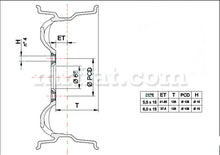 Load image into Gallery viewer, Alfa Romeo TZ1 Campy Magnesium Rim 6 x 15 Rims Alfa Romeo