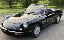 Cargar imagen en el visor de la galería, Alfa Romeo Spider 3rd Series Military Khaki Outdoor Fabric Car Cover 1983-89 Accessories Alfa Romeo