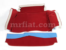 Cargar imagen en el visor de la galería, Alfa Romeo Spider S4 Red Complete Trunk Boot Carpet Set 1991-94 Interior Alfa Romeo