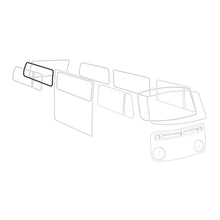 Cargar imagen en el visor de la galería, Volkswagen Bus Rear Side Window Seal 'Deluxe' (Alu Trim) Volkswagen