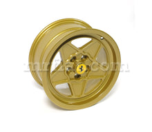 Load image into Gallery viewer, Ferrari 208 308 GT4 GTB GTS Gold Five Spoke Ferrari Style 16" Wheel Set 4 Pc Rims Ferrari