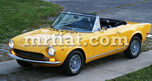 Load image into Gallery viewer, Fiat 124 Spider Red Indoor Fabric Car Cover 1966-85 Accessories Fiat