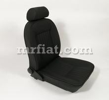 Load image into Gallery viewer, Fiat 124 Spider Black Leather Seat Set 66-78 Interior Fiat
