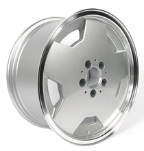Cargar imagen en el visor de la galería, Mercedes 107 108 109 116 123 126 Aero Silver Diamond Cut Wheel 8x17 Rims Mercedes