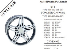 Load image into Gallery viewer, Porsche Boxster Cayman Type 981 982 986 987 Wheel 10X18 Style 458 Rims Porsche