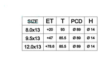 Load image into Gallery viewer, Porsche 910 Black Magnesium Rear Wheel 9.5x13" Rims Porsche