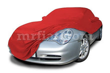 Load image into Gallery viewer, Porsche 911 996 Red Indoor Fabric Car Cover Mirror Pockets Aerokit 98-04 Accessories Porsche