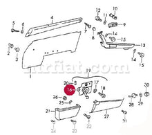 Cargar imagen en el visor de la galería, Porsche 911 Door Pocket Support Bracket 1969-73 Doors Porsche