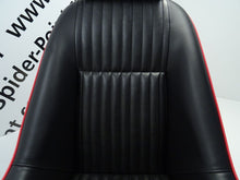 Cargar imagen en el visor de la galería, Fiat 124 Spider – Abarth seat imitation leather black red stitching Abarth Parts MrFiat