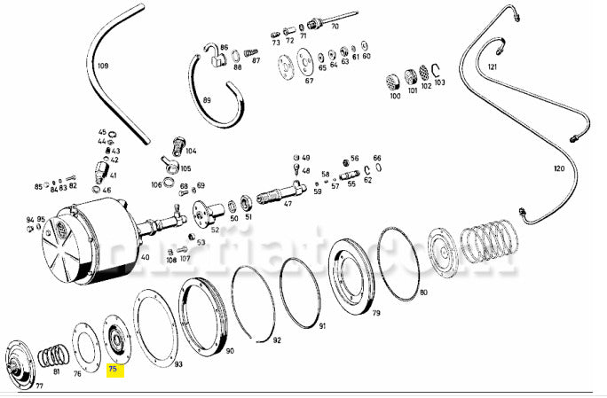 Mercedes 220 250 SE 280 SE 300 SL Power Brake Diaphgram Brakes Mercedes   