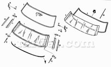 Cargar imagen en el visor de la galería, Mercedes 190 SL Windshield Rubber Gasket Bottom Glass and Seals Mercedes   
