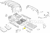Cargar imagen en el visor de la galería, Mercedes 180 190 Ponton 300 SL Rubber Mat Fastener Interior Mercedes
