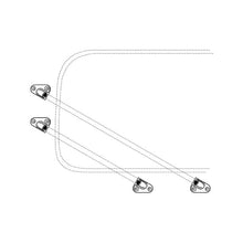 Load image into Gallery viewer, Volkswagen Bus End Piece For Jailbar - 45 deg Left Volkswagen
