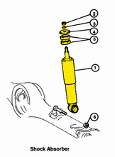 Cargar imagen en el visor de la galería, Fiat 124 Spider – Shock absorber front/rear 66-85 set Rear Axle / Suspension MrFiat
