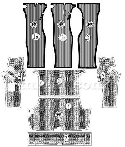 Alfa Romeo Giulia Sedan  Rubber Trunk Rubber Mat Set Luggage Compartment Alfa Romeo   