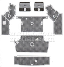 Cargar imagen en el visor de la galería, Alfa Romeo Berlina 1750 2000 Sedan Gray Trunk Rubber Mat #3 Luggage Compartment Alfa Romeo   
