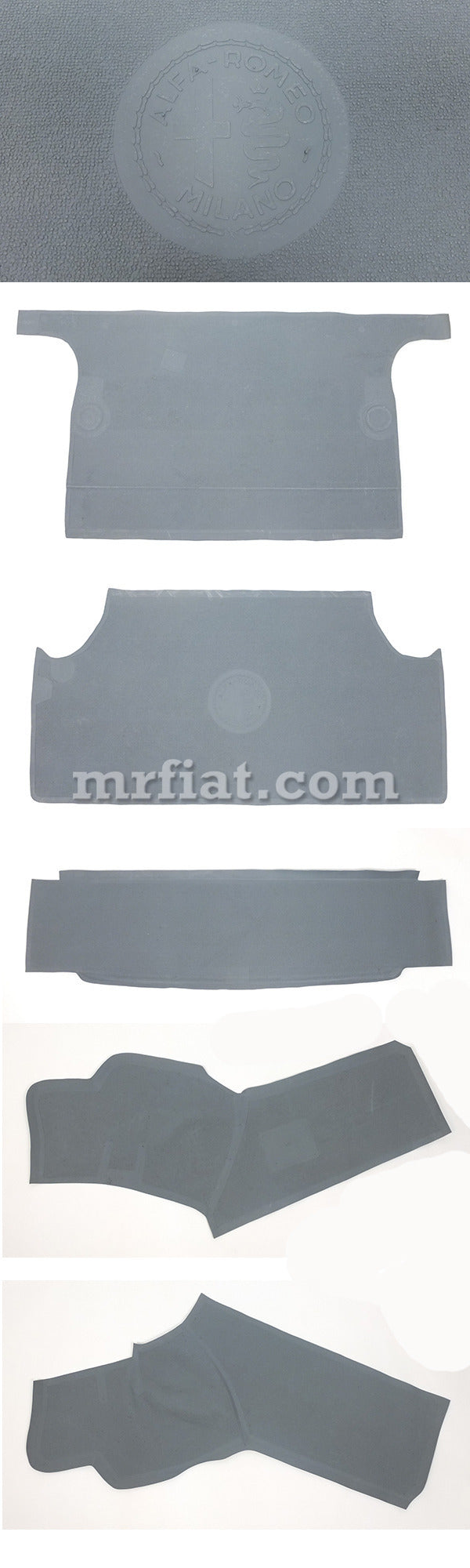 Alfa Romeo 1750-2000 Berlina Trunk Rubber Mats Set Interior Alfa Romeo   