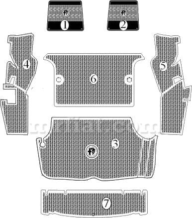 Alfa Romeo GTV Right Front Rubber Mat #2 Interior Alfa Romeo   