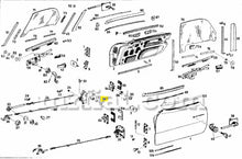 Load image into Gallery viewer, Mercedes 180 190 Ponton 220 300 SL Roadster Door Lock Moulding Doors Mercedes   
