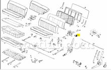 Cargar imagen en el visor de la galería, Mercedes 190 Ponton 220a Seat Front Left Support Plate Interior Mercedes   
