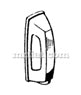 Cargar imagen en el visor de la galería, Mercedes 190 Ponton 300 License Plate Light Shell Early Style Lights Mercedes
