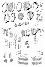 Load image into Gallery viewer, Mercedes 180 190 Ponton 300 300b 300c License Plate Light Lens Gasket Lights Mercedes
