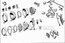 Load image into Gallery viewer, Mercedes 190 Ponton 300 300b 300c Windshield Pump Bracket Early Style Glass and Seals Mercedes
