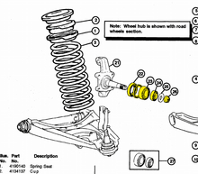 Cargar imagen en el visor de la galería, Fiat 124 Spider – Front wheel bearing set complete Front Axle MrFiat
