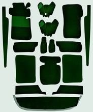 Cargar imagen en el visor de la galería, Mercedes W110 190 190D Carpet Set 1961-1968 Interior Mercedes Darkgreen
