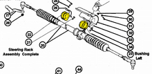 Load image into Gallery viewer, Fiat 124 Spider – Rubber bearing rack and pinion steering 84-85 Steering MrFiat
