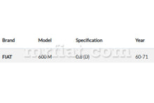 Cargar imagen en el visor de la galería, Fiat 600 M Accelerator Cable Cables Fiat

