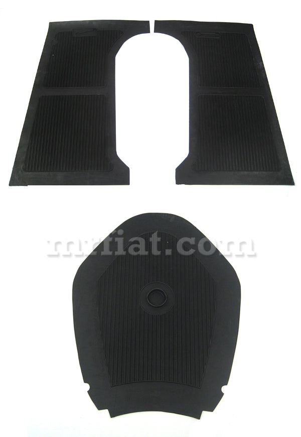 Fiat 1100 A-B OEM Rubber Floor Mats Set Interior Fiat   