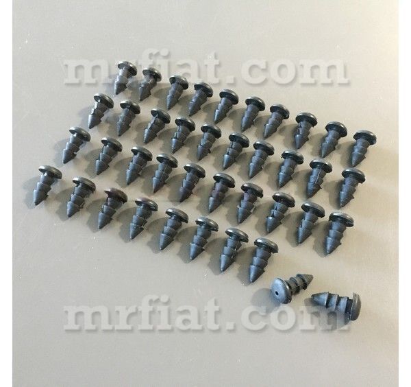 Fiat OEM Rubber Gaskets Rubber Carpet Rivet Set (40pcs) Bianchina Cabriolet Fiat   