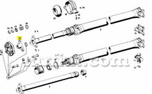 Cargar imagen en el visor de la galería, Mercedes W 113 230 SL 250 SL 280 SL Propeller Shaft Centering Cross OEM Transmission Mercedes
