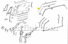 Cargar imagen en el visor de la galería, Mercedes 220SEB Cabriolet 250 SE 280 SE 280 SE 3.5 Windshield Gasket Left Glass and Seals Mercedes
