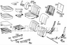 Cargar imagen en el visor de la galería, Mercedes 220 SEb Coupe 220SEb Cabriolet Headrest Rail Left Hand Interior Mercedes
