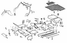 Load image into Gallery viewer, Mercedes 230SL 280SL Antisqueak Footboard Plate Left Automatic Transmission Transmission Mercedes   
