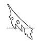 Load image into Gallery viewer, Mercedes 230 SL 280 SL Engine Compartment Antisqueak Plate Front Right Panel Engine Compartment Mercedes
