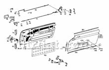 Load image into Gallery viewer, Mercedes 190 SL 300 SL Rear Door Frame Cover Rail Left Hand Doors Mercedes   
