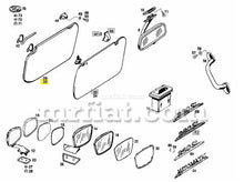 Cargar imagen en el visor de la galería, Mercedes W113 230SL 250SL 280SL Pagoda Sunvisor Mirror 1963-71 Interior Mercedes   
